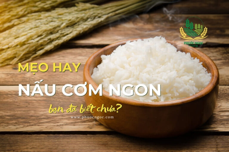Bí quyết nấu cơm ngon từ gạo OM18 - Gạo sạch Phước Ngọc