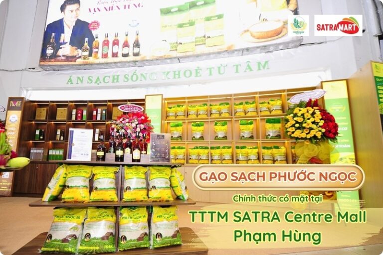[02/04] Gạo sạch Phước Ngọc có mặt tại TTTM SATRA Centre Mall Phạm Hùng