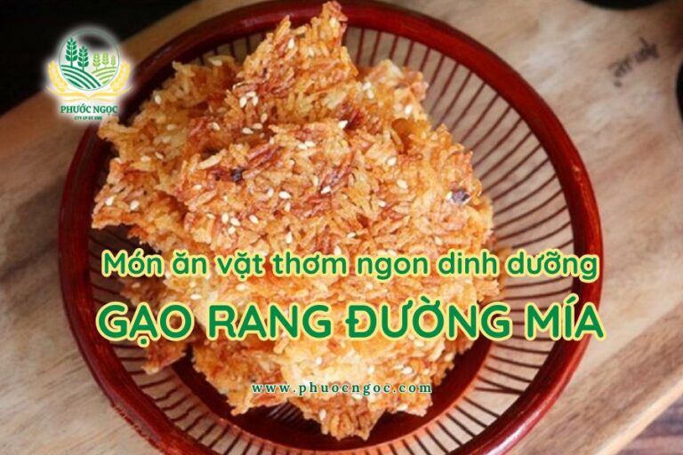 Món ăn vặt thơm ngon dinh dưỡng - Cách Làm Gạo Rang Đường Mía